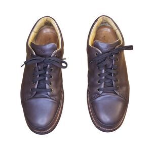 Samuel Hubbard Shoes Men's 10.5 Brown Leather Dressfast Casual Sneaker M1310 061